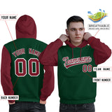 Custom Unique Long-Sleeve Training Pullover Raglan Sleeves Hoodie Sports For Man Stitched Name Number