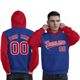 Custom Pullover Hoodie For Man Raglan Sleeves Stitched Text Logo Personalized Hip Hop Sportswear