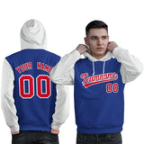 Custom Personalized Long-Sleeve Workout Pullover Raglan Sleeves Hoodie Sport Sweatshirt For Man