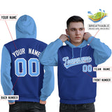 Custom Pullover Hoodie For Man Raglan Sleeves Stitched Text Logo Personalized Hip Hop Sportswear