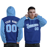 Custom Pullover Hoodie For Man Raglan Sleeves Stitched Text Logo Personalized Hip Hop Sportswear