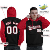 Custom Pullover Hoodie For Man Raglan Sleeves Stitched Text Logo Personalized Hip Hop Sportswear