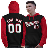 Custom Pullover Hoodie For Man Raglan Sleeves Stitched Text Logo Personalized Hip Hop Sportswear