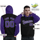 Custom Personalized Long-Sleeve Workout Pullover Raglan Sleeves Hoodie Sport Sweatshirt For Man