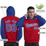 Custom Pullover Hoodie For Man Raglan Sleeves Stitched Text Logo Personalized Hip Hop Sportswear