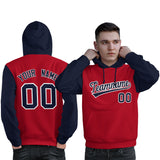 Custom Personalized Long-Sleeve Workout Pullover Raglan Sleeves Hoodie Sport Sweatshirt For Man