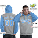 Custom Personalized Long-Sleeve Workout Pullover Raglan Sleeves Hoodie Sport Sweatshirt For Man