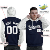 Custom Personalized Long-Sleeve Workout Pullover Raglan Sleeves Hoodie Sport Sweatshirt For Man