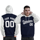 Custom Personalized Long-Sleeve Workout Pullover Raglan Sleeves Hoodie Sport Sweatshirt For Man