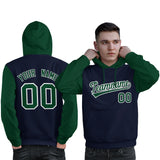 Custom Personalized Long-Sleeve Workout Pullover Raglan Sleeves Hoodie Sport Sweatshirt For Man