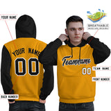 Custom Cotton Pullover Raglan Sleeves Hoodie For Man Personalized Stitched Text Logo And Number