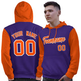 Custom For Man's Pullover Hoodie Raglan Sleeves Sports Hoodie Embroideried Your Team Logo