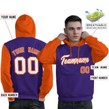 Custom For Man's Pullover Hoodie Raglan Sleeves Sports Hoodie Embroideried Your Team Logo