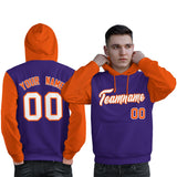 Custom For Man's Pullover Hoodie Raglan Sleeves Sports Hoodie Embroideried Your Team Logo