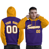 Custom For Man's Pullover Hoodie Raglan Sleeves Sports Hoodie Embroideried Your Team Logo