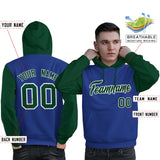 Custom Cotton Pullover Raglan Sleeves Hoodie For Man Personalized Stitched Text Logo And Number