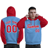 Custom Cotton Pullover Raglan Sleeves Hoodie For Man Personalized Stitched Text Logo And Number