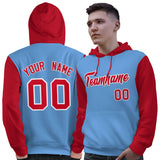 Custom Cotton Pullover Raglan Sleeves Hoodie For Man Personalized Stitched Text Logo And Number