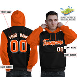 Custom For Man's Pullover Hoodie Raglan Sleeves Sports Hoodie Embroideried Your Team Logo