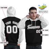 Custom Cotton Pullover Raglan Sleeves Hoodie For Man Personalized Couples Stitched Team Name Number