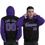 Custom Individualized Long-Sleeve Sportswear For Man Pullover Raglan Sleeves Hoodie