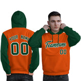 Custom For Man's Pullover Hoodie Raglan Sleeves Sports Hoodie Embroideried Your Team Logo