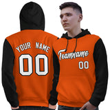 Custom Cotton Pullover Raglan Sleeves Hoodie For Man Personalized Couples Stitched Team Name Number