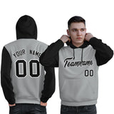 Custom Cotton Pullover Raglan Sleeves Hoodie For Man Personalized Couples Fashion Sweatshirt