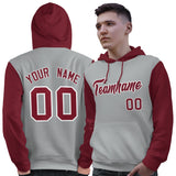 Custom For Man's Pullover Hoodie Raglan Sleeves Sports Hoodie Embroideried Your Team Logo