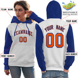 Custom Pullover Raglan Sleeves hoodie For Women Personalized Sweatshirt Stitched Name Number