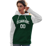 Custom Stitched Your Team Logo and Number For Women Raglan Sleeves Sports Pullover Sweatshirt Hoodie