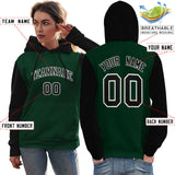 Custom Stitched Team Name Number and Logo Raglan Sleeves Fashion Pullover Hoodie Sportswear For Women