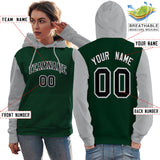 Custom Made to Order Long-Sleeve Pullover Hoodie Raglan Sleeves sportswear for women