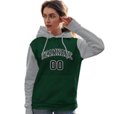 Custom Made to Order Long-Sleeve Pullover Hoodie Raglan Sleeves sportswear for women