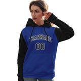 Custom Stitched Your Team Logo and Number For Women Raglan Sleeves Sports Pullover Sweatshirt Hoodie