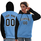 Custom Pullover Raglan Sleeves hoodie For Women Personalized Sweatshirt Stitched Name Number