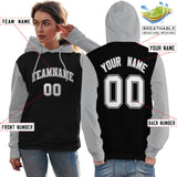 Custom Stitched Your Team Logo and Number For Women Raglan Sleeves Sports Pullover Sweatshirt Hoodie