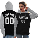 Custom Stitched Your Team Logo and Number For Women Raglan Sleeves Sports Pullover Sweatshirt Hoodie