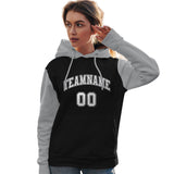 Custom Stitched Your Team Logo and Number For Women Raglan Sleeves Sports Pullover Sweatshirt Hoodie