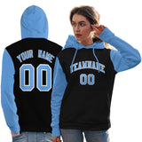 Custom Stitched Team Name Number and Logo Raglan Sleeves Fashion Pullover Hoodie Sportswear For Women