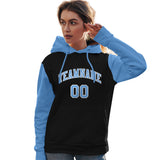 Custom Stitched Team Name Number and Logo Raglan Sleeves Fashion Pullover Hoodie Sportswear For Women