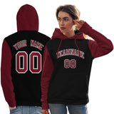 Custom Made to Order Long-Sleeve Pullover Hoodie Raglan Sleeves sportswear for women