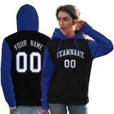 Custom Stitched Your Team Logo and Number For Women Raglan Sleeves Sports Pullover Sweatshirt Hoodie