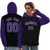 Custom Made to Order Long-Sleeve Pullover Hoodie Raglan Sleeves sportswear for women