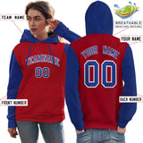 Custom Pullover Raglan Sleeves hoodie For Women Personalized Sweatshirt Stitched Name Number