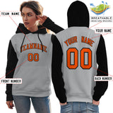 Custom Pullover Raglan Sleeves hoodie For Women Personalized Sweatshirt Stitched Name Number