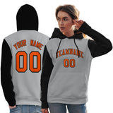 Custom Pullover Raglan Sleeves hoodie For Women Personalized Sweatshirt Stitched Name Number