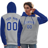 Custom Stitched Team Name Number and Logo Raglan Sleeves Fashion Pullover Hoodie Sportswear For Women