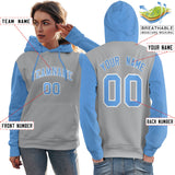 Custom Made to Order Long-Sleeve Pullover Hoodie Raglan Sleeves sportswear for women