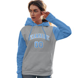 Custom Made to Order Long-Sleeve Pullover Hoodie Raglan Sleeves sportswear for women